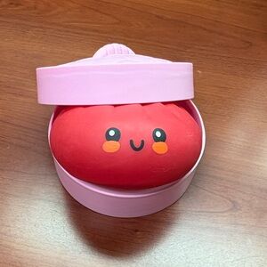 Adorable Pink and Red Smiling Toy in Gift Box